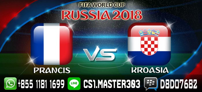 Prediksi Score Prancis vs Kroasia 15 July 2018 Jam 22
